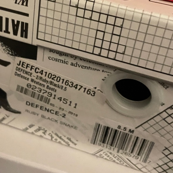 Jeffrey Campbell Cowboy boot in Ruby-pink snakeskin size 8.5 New w/box! - Picture 9 of 10